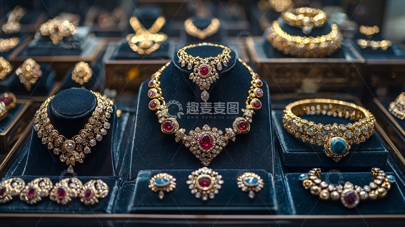 高清大图下载【趣麦麦图】奢华的珠宝首饰展示