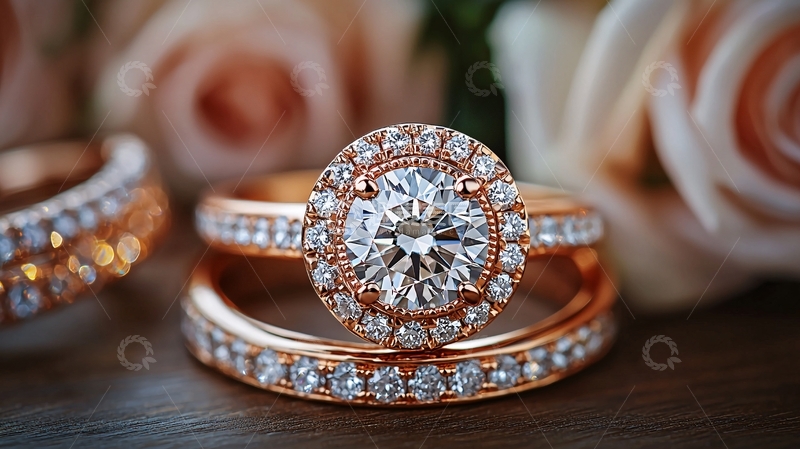 璀璨闪耀的订婚戒指