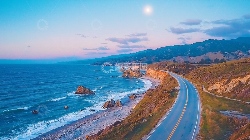 高清大图下载【趣麦麦图】海岸公路风景