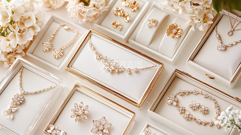 高清大图下载【趣麦麦图】精致珍珠首饰礼盒组合