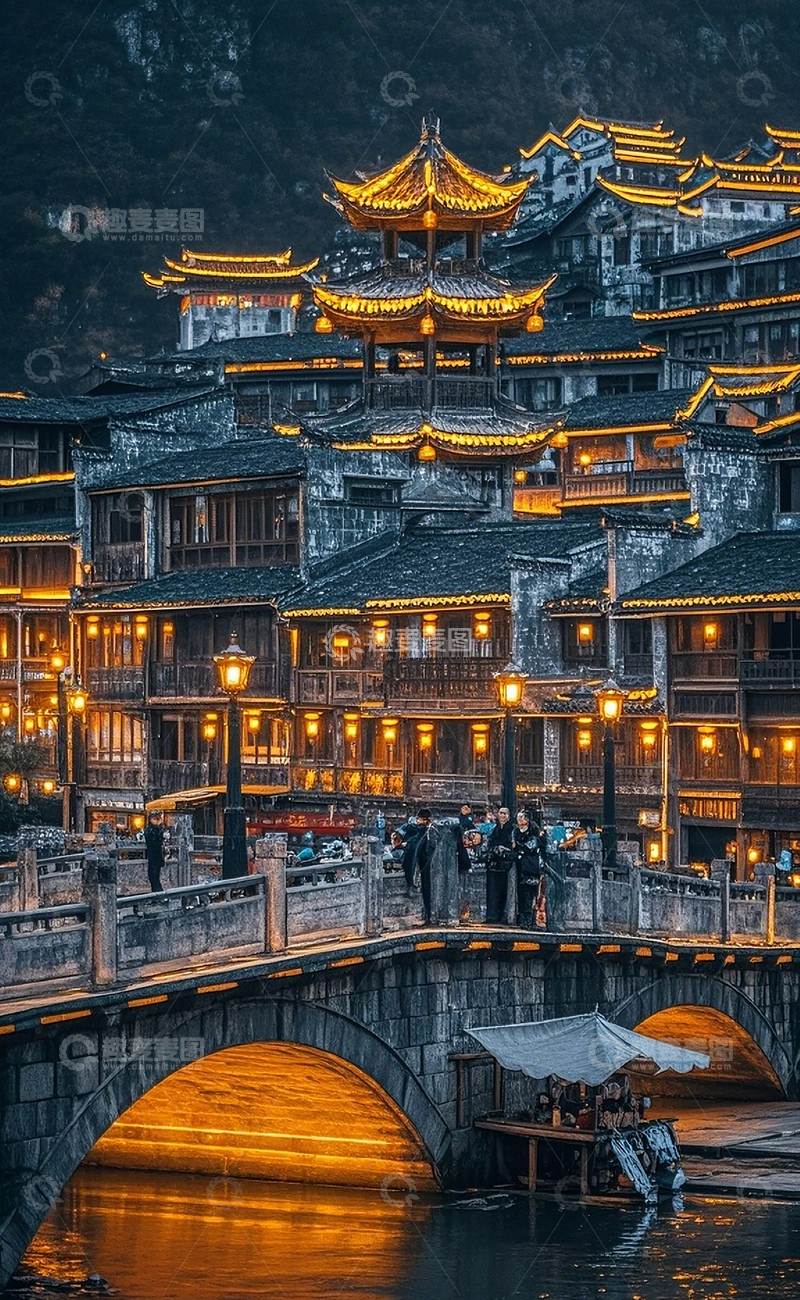 高清大图下载【趣麦麦图】古镇风光70