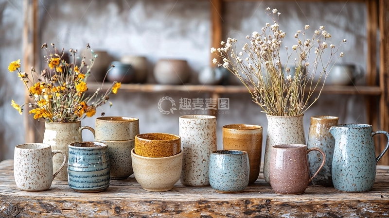 高清大图下载【趣麦麦图】陶器静物高清图片