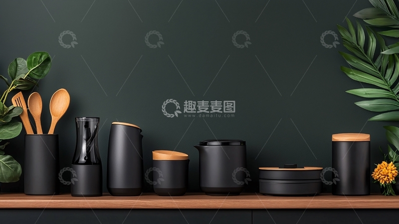 高清大图下载【趣麦麦图】静物厨房用具陈列