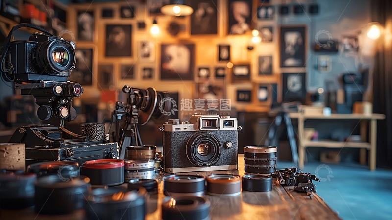 高清大图下载【趣麦麦图】老式相机工作室