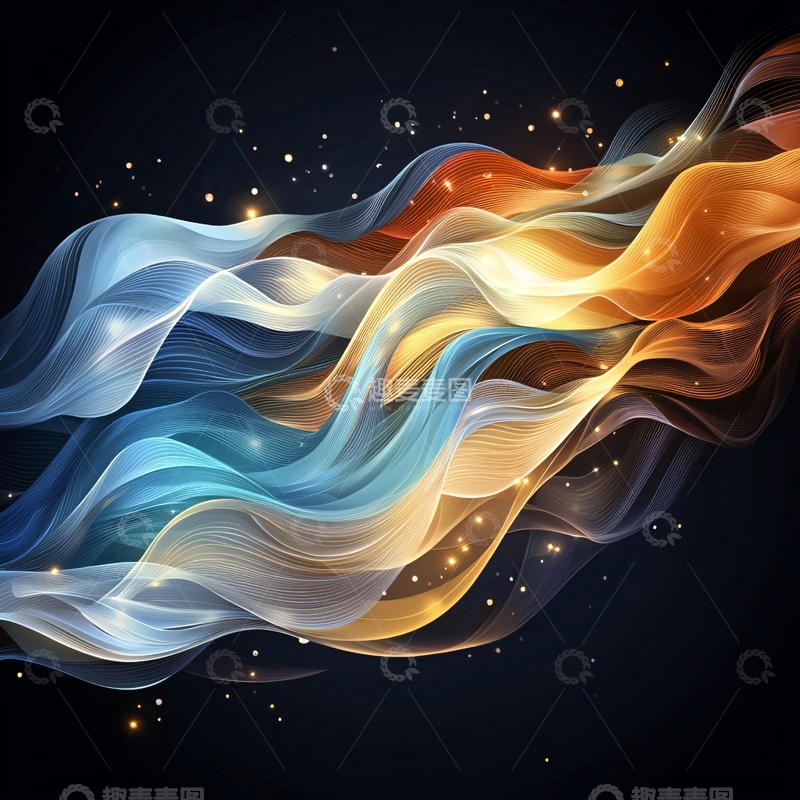 高清大图下载【趣麦麦图】抽象流体波浪