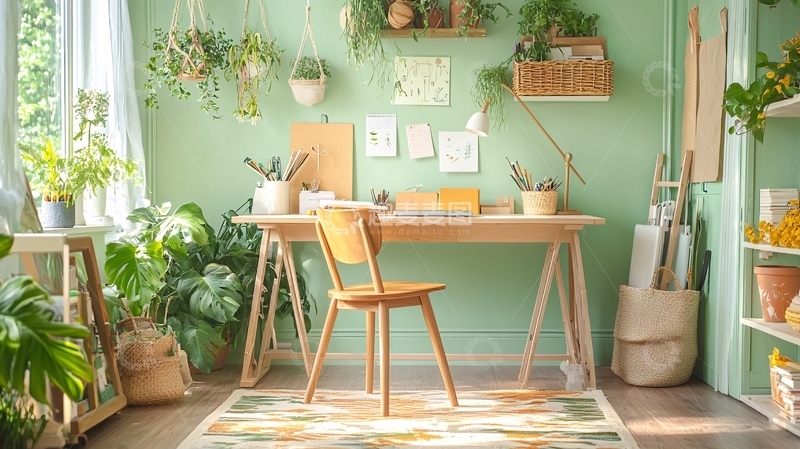 高清大图下载【趣麦麦图】清新绿色调工作室