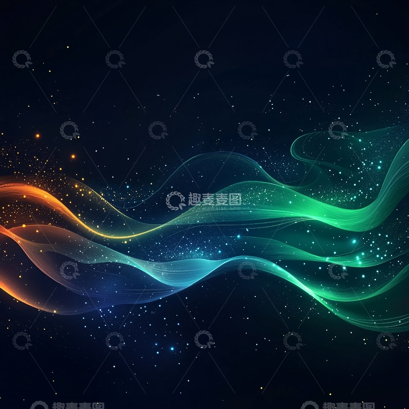 高清大图下载【趣麦麦图】抽象波浪线高清图片