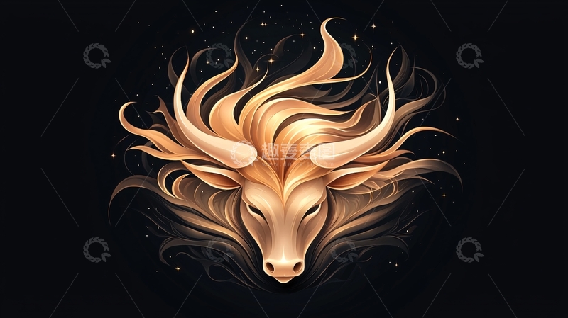 高清大图下载【趣麦麦图】金色角高清图片