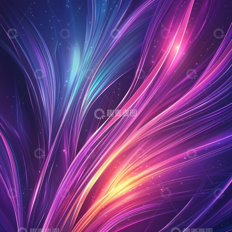 高清大图下载【趣麦麦图】绚丽光线交织缠绕