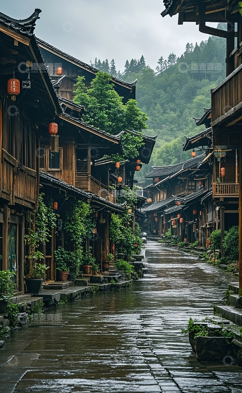 高清大图下载【趣麦麦图】古镇风光19