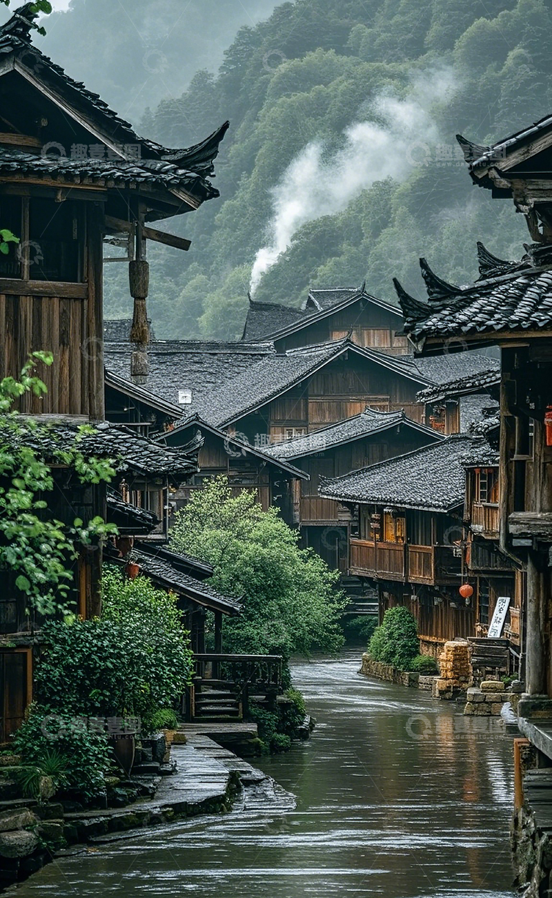 高清大图下载【趣麦麦图】古镇风光21