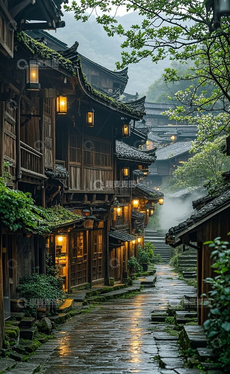 高清大图下载【趣麦麦图】古镇风光22