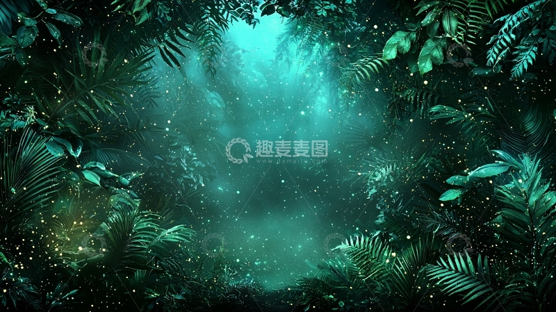 高清大图下载【趣麦麦图】绿意盎然的神秘森林