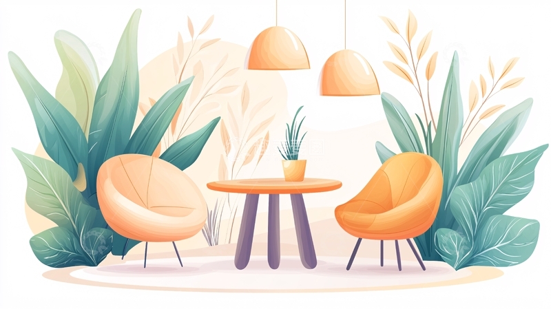 高清大图下载【趣麦麦图】温馨明亮室内场景