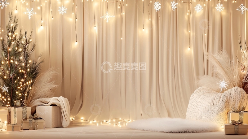 高清大图下载【趣麦麦图】温馨圣诞节背景