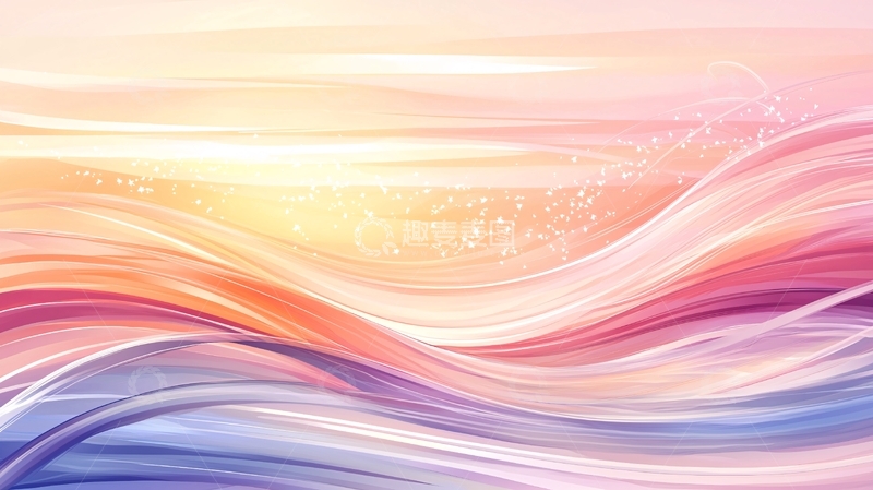 高清大图下载【趣麦麦图】抽象粉色蓝色渐变背景