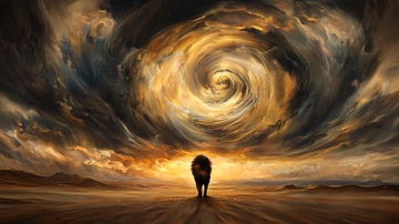 末日风暴前的孤独身影