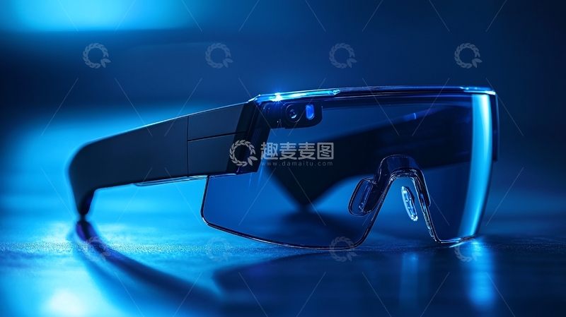 高清大图下载【趣麦麦图】未来感眼镜特写