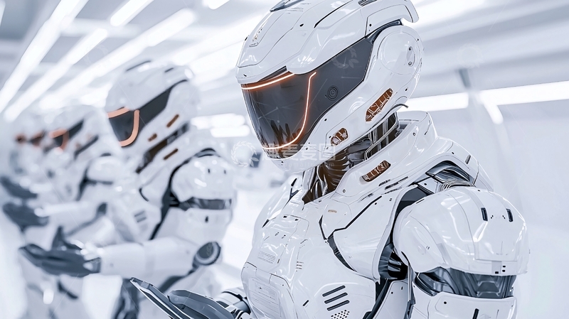 高清大图下载【趣麦麦图】未来战士的白色制服