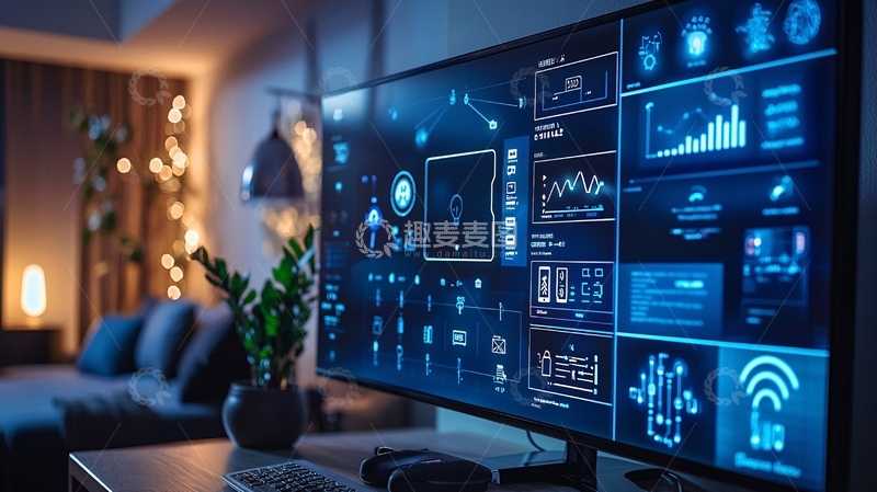 高清大图下载【趣麦麦图】智能家居控制界面