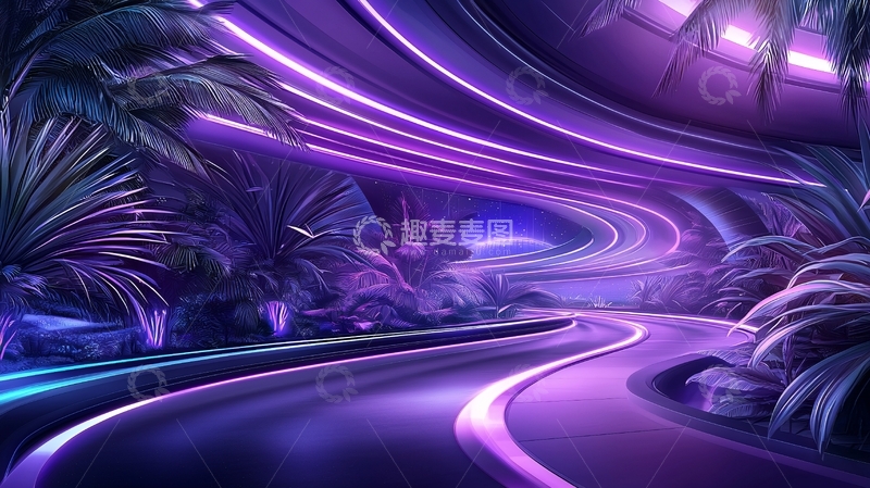 高清大图下载【趣麦麦图】科幻未来感隧道