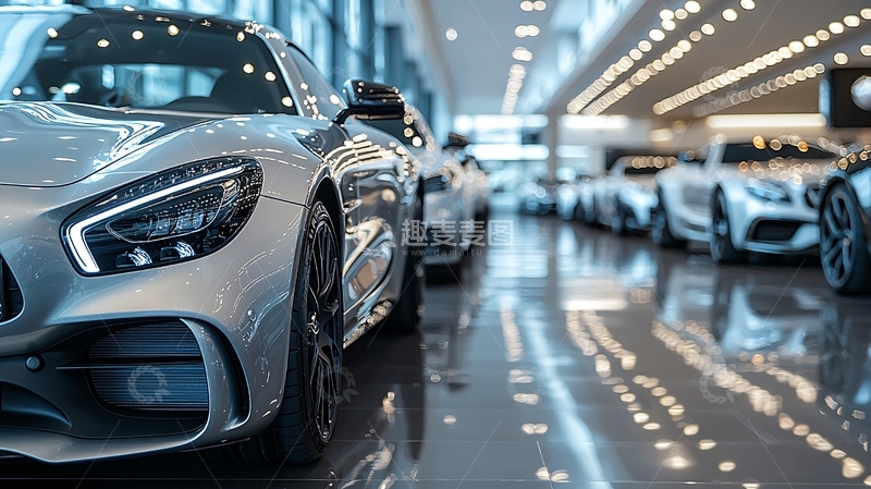 高清大图下载【趣麦麦图】豪车展厅光线好