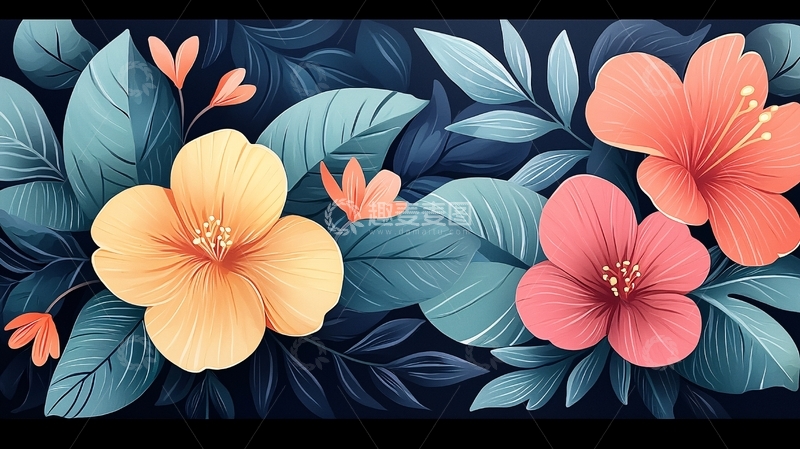 高清大图下载【趣麦麦图】花卉图案高清图片