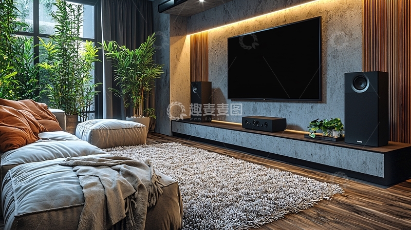 高清大图下载【趣麦麦图】现代简约客厅