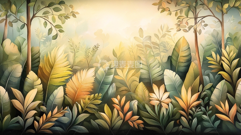 高清大图下载【趣麦麦图】郁郁葱葱的热带丛林