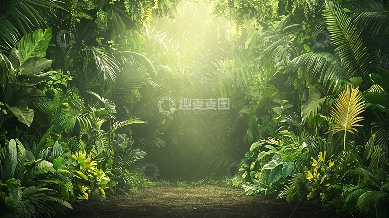 高清大图下载【趣麦麦图】茂密的热带雨林