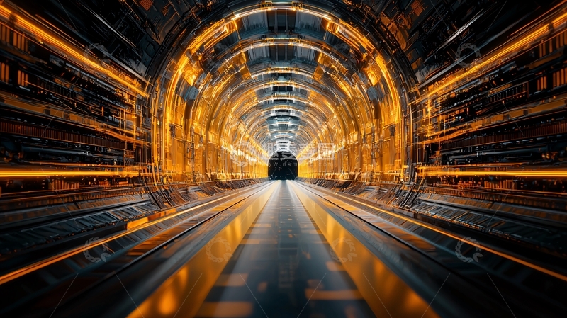 高清大图下载【趣麦麦图】科技感隧道高清图片