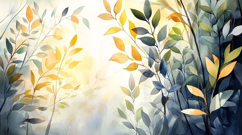 高清大图下载【趣麦麦图】阳光下的树叶