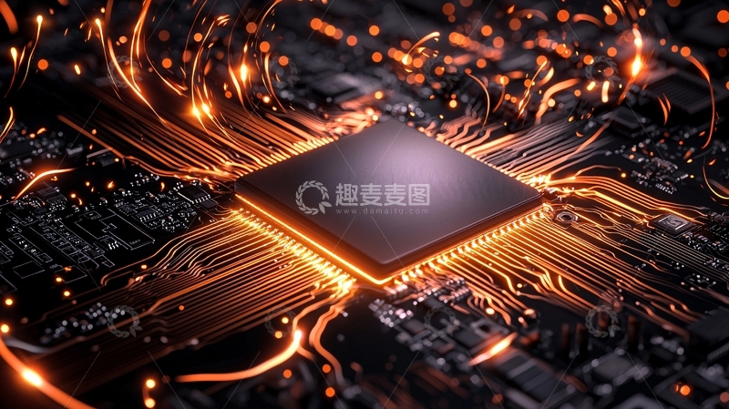 高清大图下载【趣麦麦图】电路板上的芯片