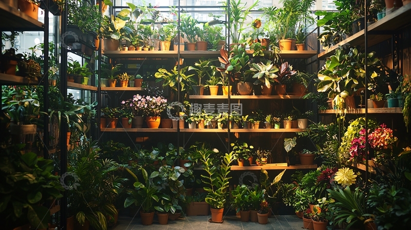 高清大图下载【趣麦麦图】室内植物盆栽展览