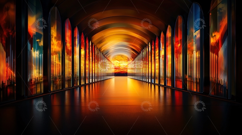 高清大图下载【趣麦麦图】光线充足的隧道尽头