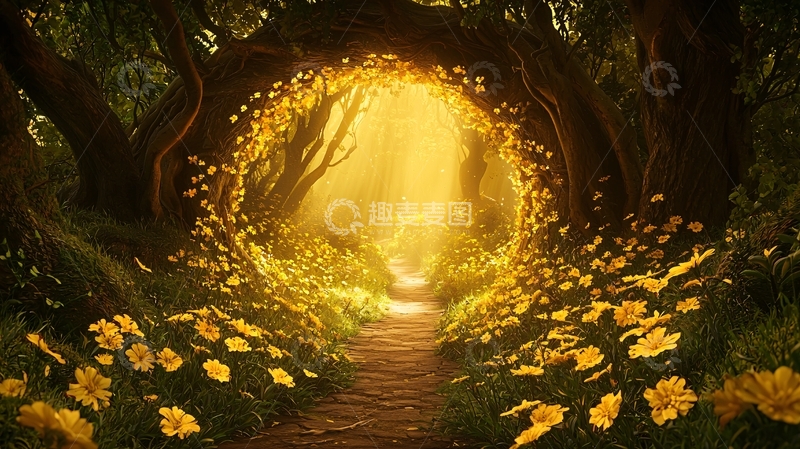 高清大图下载【趣麦麦图】梦幻森林入口