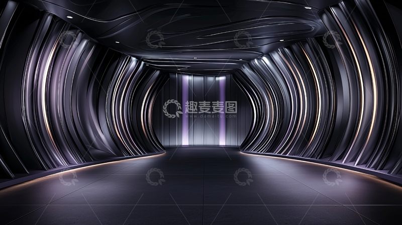 高清大图下载【趣麦麦图】科幻隧道空间感图片