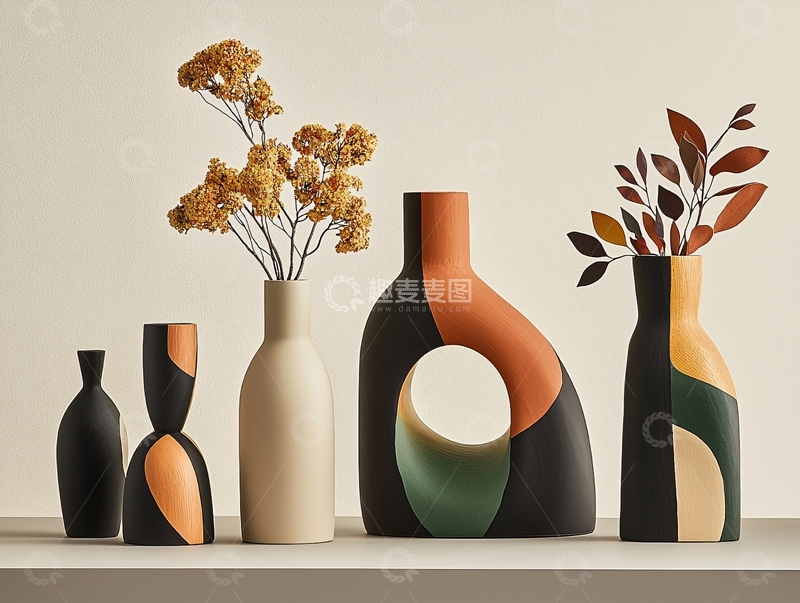 高清大图下载【趣麦麦图】现代风格花瓶静物特写