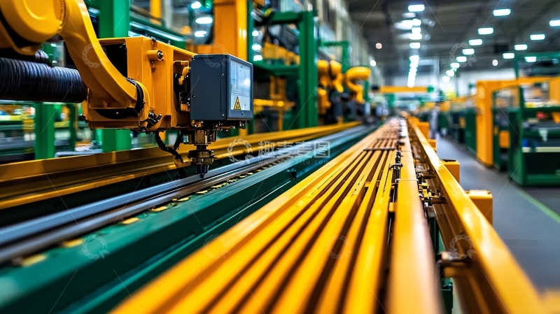 高清大图下载【趣麦麦图】工业生产线上