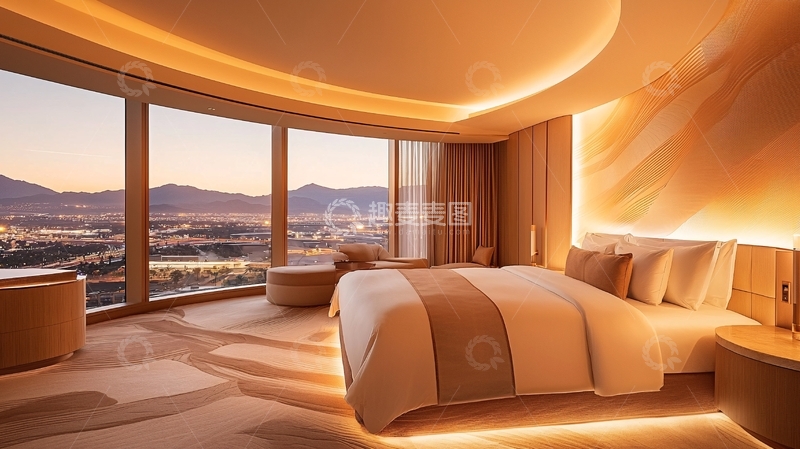 高清大图下载【趣麦麦图】温馨现代卧室