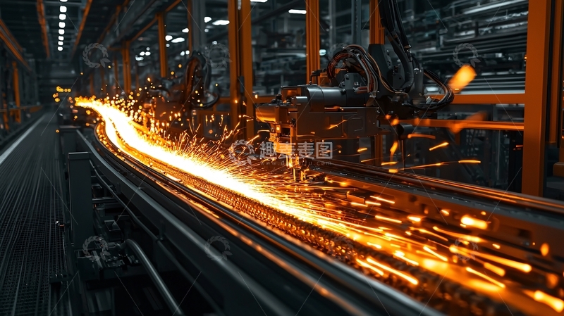 高清大图下载【趣麦麦图】炽热的金属在飞溅