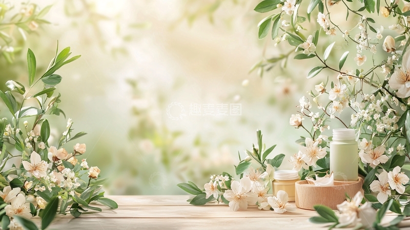 高清大图下载【趣麦麦图】清新淡雅花卉桌面背景