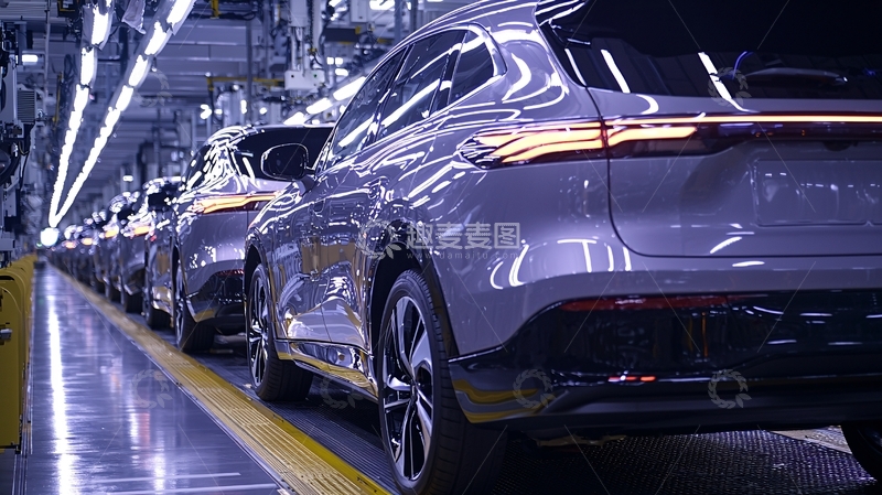 高清大图下载【趣麦麦图】汽车生产线高清图片