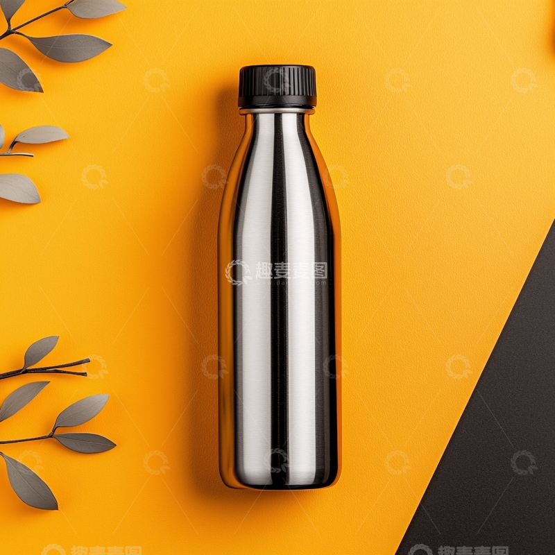 高清大图下载【趣麦麦图】银色保温瓶高清图片