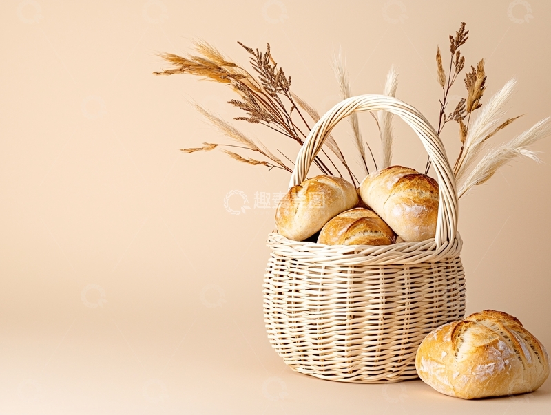 高清大图下载【趣麦麦图】面包篮子里的乡村风情