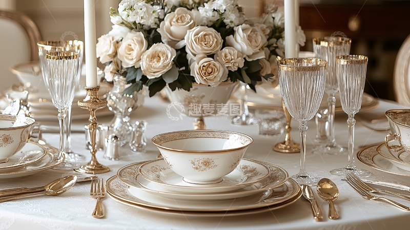 高清大图下载【趣麦麦图】精致餐桌摆设