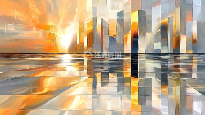 高清大图下载【趣麦麦图】抽象城市景观