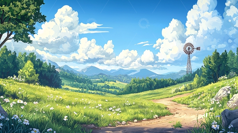 高清大图下载【趣麦麦图】清新田园风光