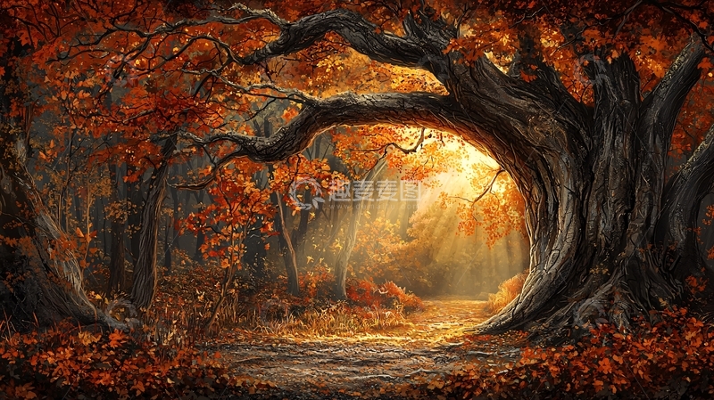 高清大图下载【趣麦麦图】秋季森林高清图片