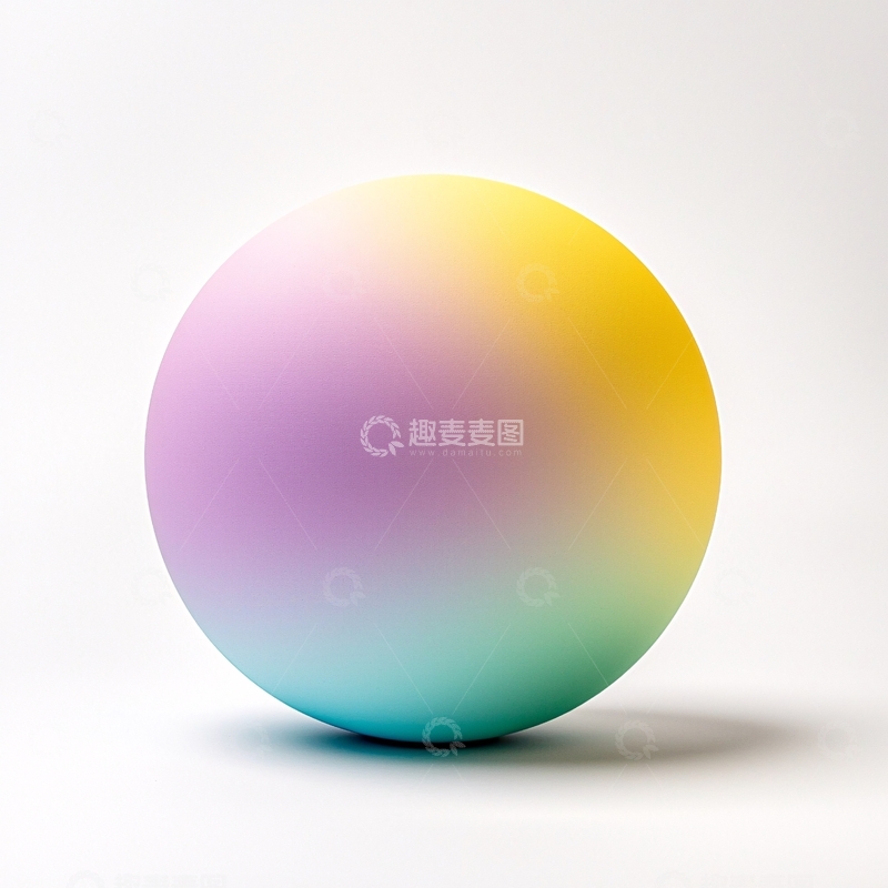 高清大图下载【趣麦麦图】渐变色彩球体